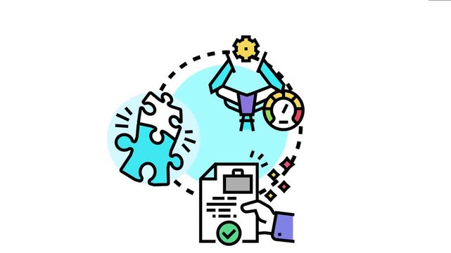 Developing effective problem solving strategies, implementing a structured approach by assembling solutions, optimizing processes, and achieving successful results with adaptable methods