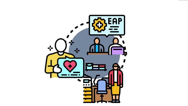 People engaging in an administrative support volunteer program, providing assistance and help with tasks, working together for social aid and community management