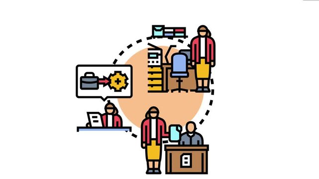 Administrator performing various office tasks, offering clerical, secretarial, and management services to support business operations and executive functions