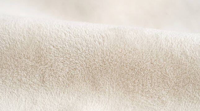 Beige beige microfiber suede fabric texture background close up