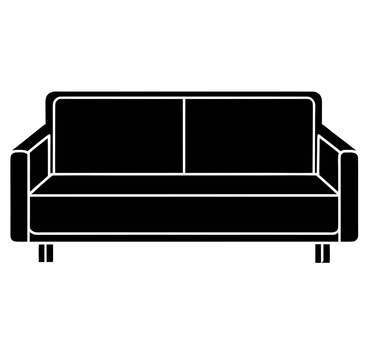 sofa isolated on white