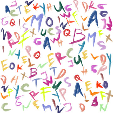 seamless pattern with letters