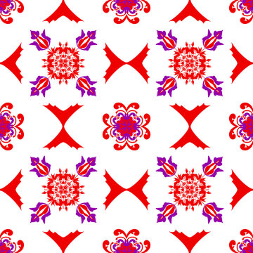 set of vector floral patterns