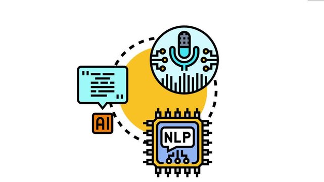 Advanced ai language assistant technology processing voice commands and text conversations, demonstrating natural language processing capabilities for intelligent communication and digital solutions