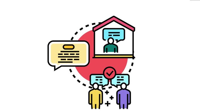 People engaging in advanced digital communication, receiving messages and discussing ideas, fostering efficient online interaction and connection