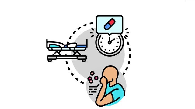 Patient care resources concept the timely delivery of medication and medical treatment for patients, representing modern healthcare services and support