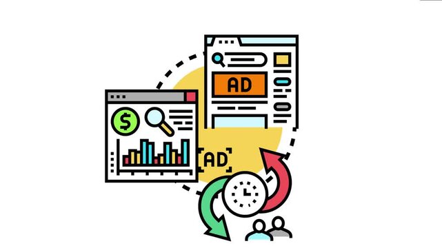 Digital advertising results process online ad display, data analysis, performance metrics, and audience engagement for effective marketing strategy