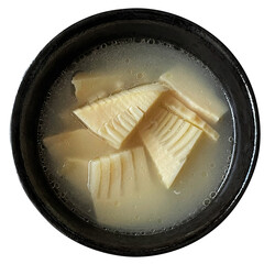 鮮筍湯 鶏だしタケノコスープの切り抜き 中華料理 筍和食食材素材 © as_design