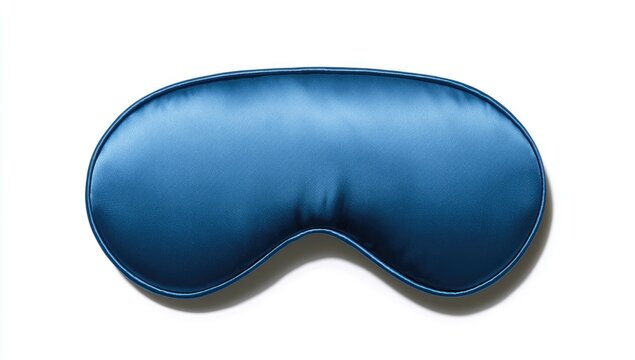 Blue Silk Sleep Mask for Comfortable Rest.