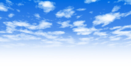 Fototapeta premium Clouds sky isolated transparent blue cloud in overlay background white of nature realistic cloudscape atmosphere heaven bright weather cumulus air