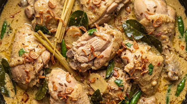 Indonesian Chicken Dish with Coconut Milk and Spices