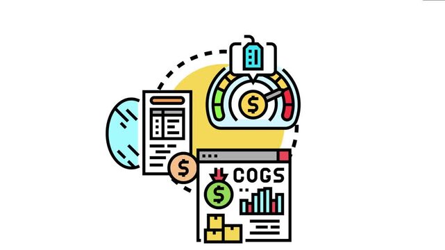 Business estimating affordable expense, analyzing financial data, calculating cost of goods sold, and managing budget for optimal pricing strategies