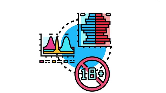 Age segment reporting visualizing population demographics analyzing user groups and targeting specific age divisions for market research, data strategy, and audience analysis