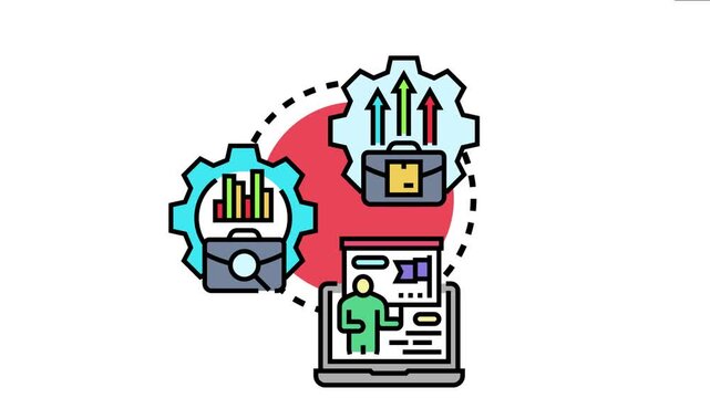 Agile development loop the iterative process for project management, showing planning, execution, and analysis phases for continuous improvement and growth