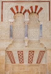 Fototapeta premium Great Mosque of Cordoba outdoors decoration detail Window with