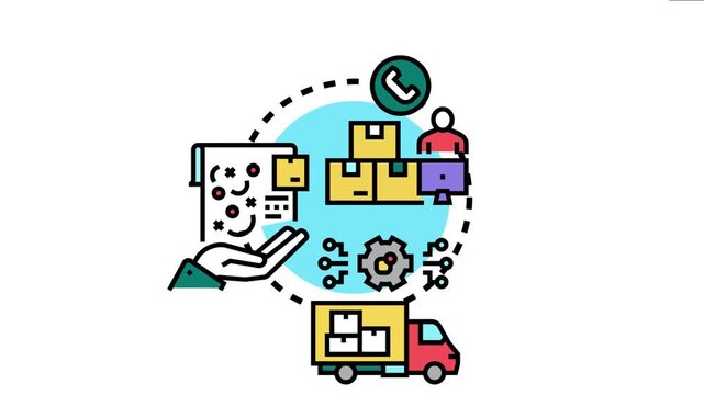 Agile just in time stock supply system showing efficient inventory management, fast delivery, streamlined logistics, and process automation optimizing business operations