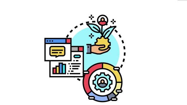 Agile pipeline model abstracting continuous delivery, iterative development, and data driven decision making, showing collaboration, growth, and task management within a dynamic workflow