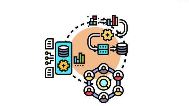 Agile pipeline model a continuous integration and delivery process, optimizing development cycles with data flow, team collaboration, and constant feedback