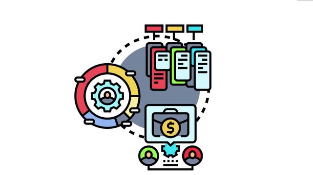Agile sprint kanban process managing project development, organizing tasks, and achieving business goals with collaborative teamwork and efficient workflow principles
