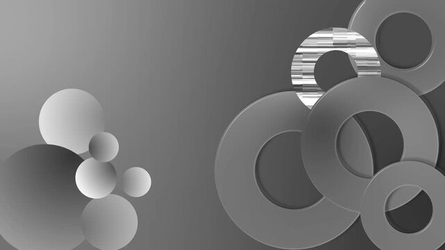 Abstract background overlapping circular shapes and gradients modern geometric design animation