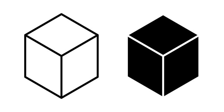 Cube icon vector logo pack