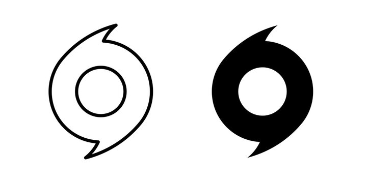 Hurricane icon vector logo pack