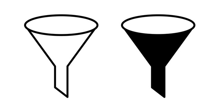 Funnel icon vector logo pack