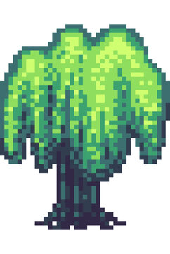 pixel art of tree