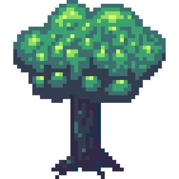 pixel art of tree