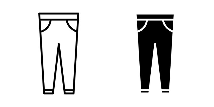 Pants icon vector logo pack