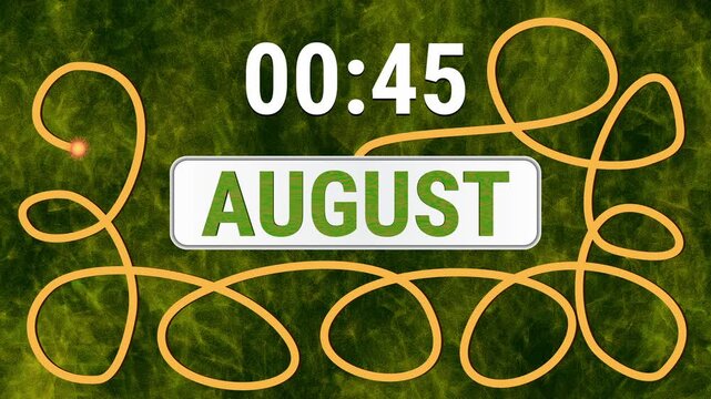 50 Seconds until September - Autumn Countdown 1 minutes with timer 50 to 0