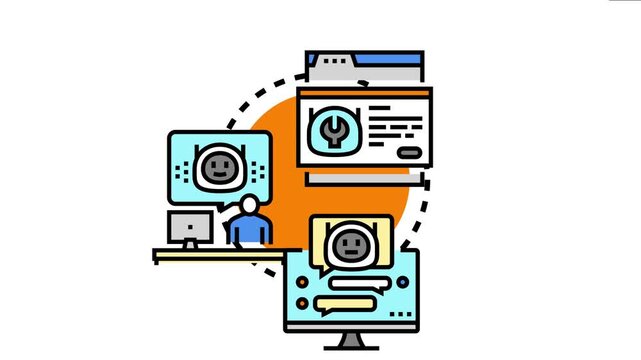 Ai customer support assistants interact with users through digital interfaces, offering automated help and troubleshooting solutions for various inquiries and technical issues
