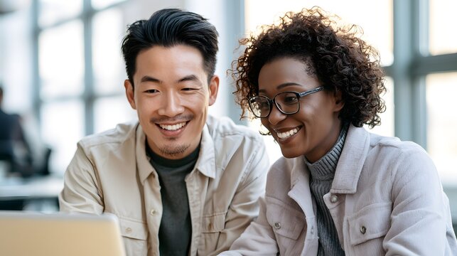Satisfied E-Learning Designer and Curriculum Developer Collaborating