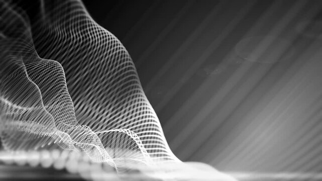 Dark deep moody grey lines flowing