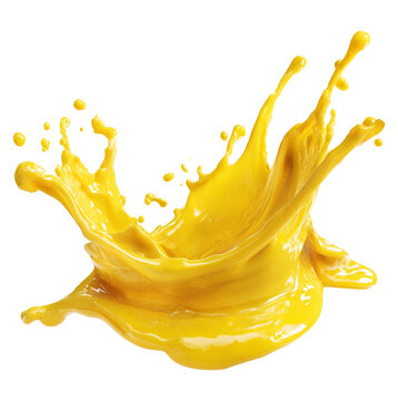 Yellow mustard sauce isolated on white background with clipping path. concept of seasoning and condiments
