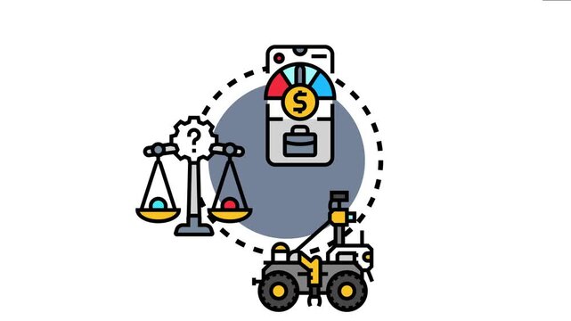 Ai driven automated testing concept representing software quality assurance, problem identification, and efficient analysis using robotic processes and smart technology for business applications
