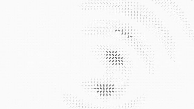 rotating and transitioning in looping animated motion graphics sequence featuring qr, animation, moving