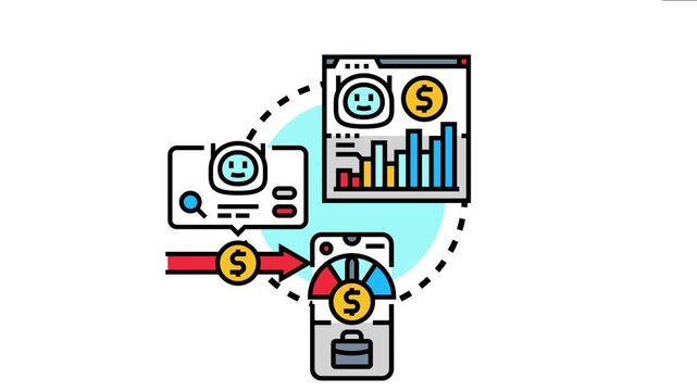 Ai driven bot automating financial trading decisions, analyzing market data, and managing digital assets through an innovative algorithm for smart investing