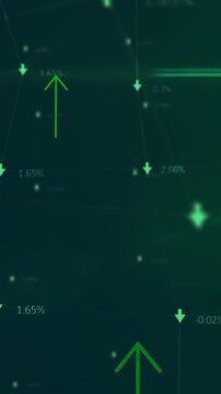 Animation of network of connections over arrows