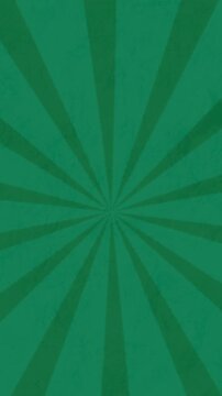 Animation of rotating green background and earth day with bulb
