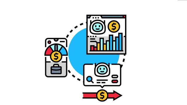 Artificial intelligence driven financial technology optimizing personal savings and managing investment opportunities through digital platforms on a mobile phone and web browser