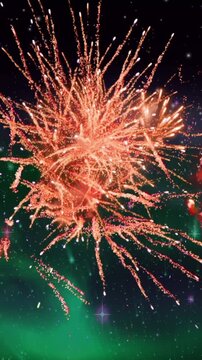 Fireworks in the sky
