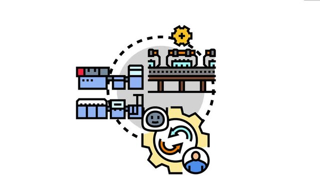 Ai enabled robotic process automation technology streamlining business operations. Enhancing efficiency. And integrating artificial intelligence with advanced robotics for optimal workflow management