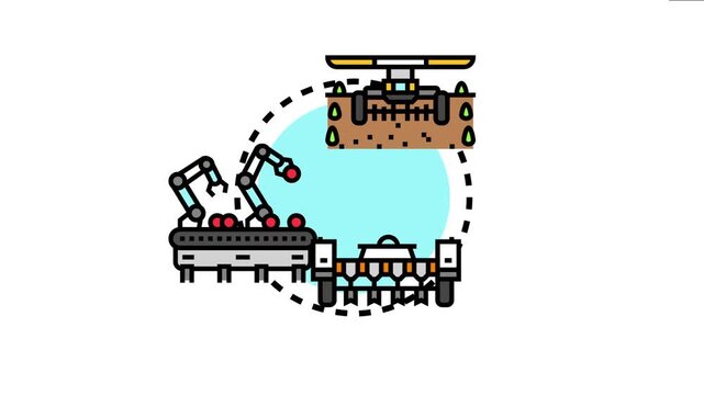 Ai powered technology revolutionizing gardening and agriculture with smart irrigation, automated harvesting, and robotic planting, enhancing precision and efficiency for modern farming practices