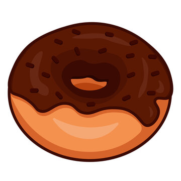 vector illustration of a donut