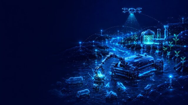 Futuristic smart city glowing with digital connections representing urban infrastructure and technological growth.world ozone day infrastructure technology connection.world ozone day