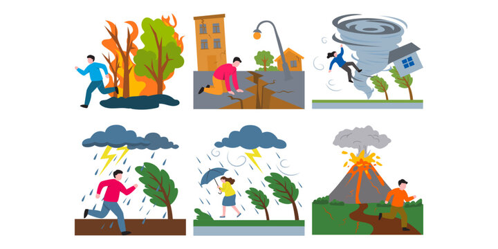 Natural Disasters Illustration
