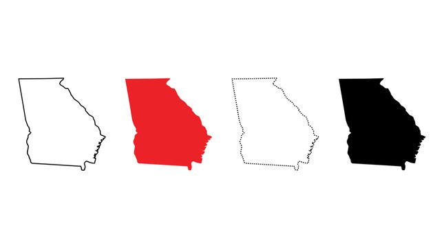 Georgia State Map Variations