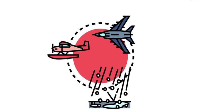Concept various aircraft encountering meteorological conditions, highlighting the importance of accurate weather prediction for safe and efficient air travel and effective planning
