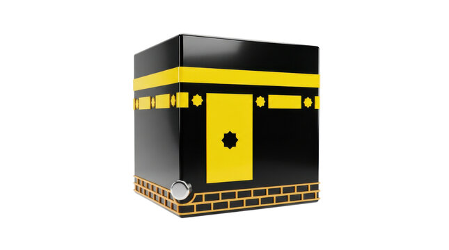Kaaba 3d render for hajj and umrah pilgrimage in mecca islamic holy site.